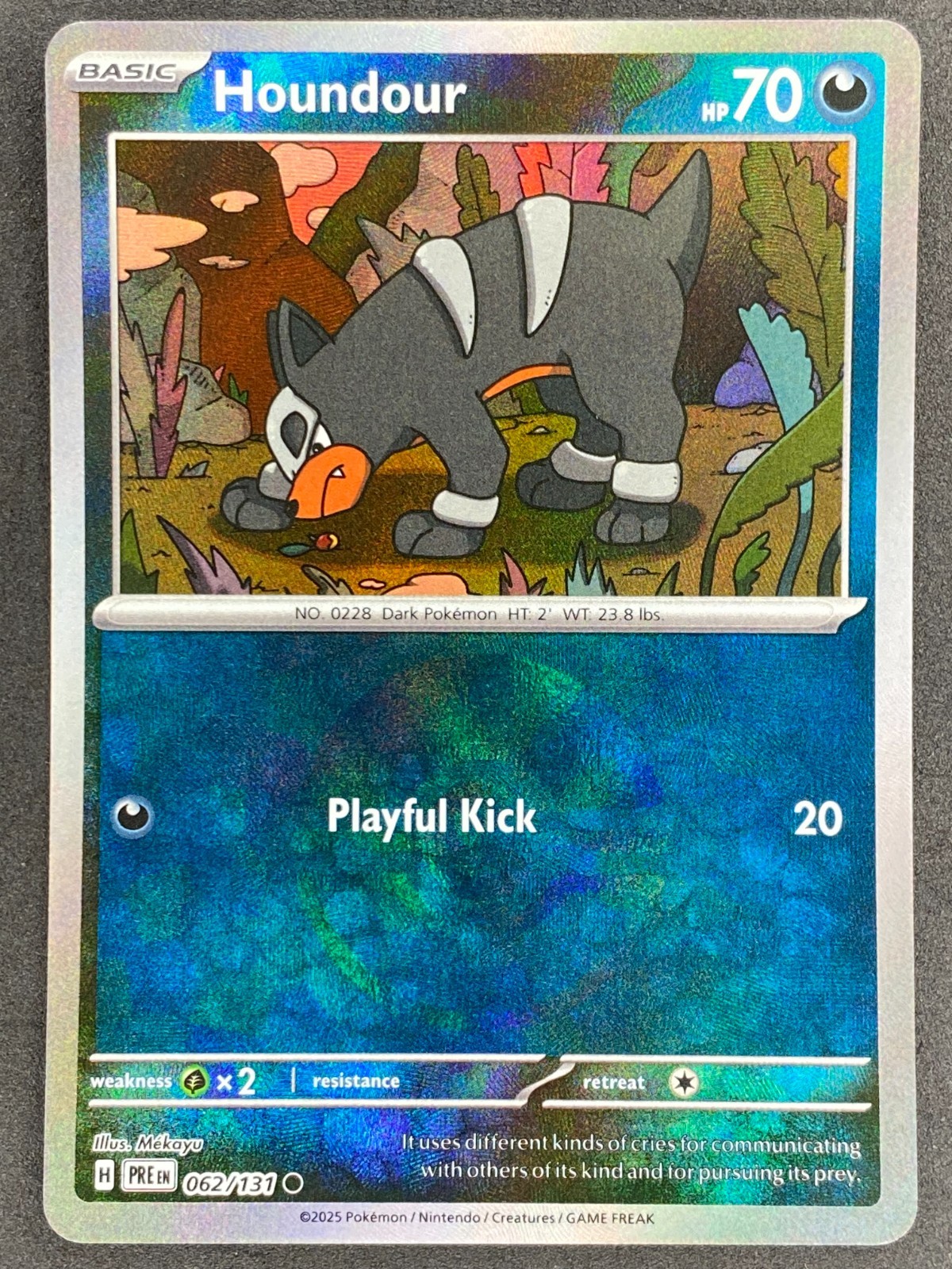 Pokémon Houndour Poke Ball Reverse 062/131 PRE Prismatic Evolutions NM