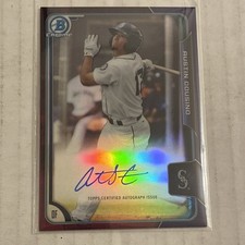 2014 Bowman Chrome Austin Cousino Prospect On Card Auto Autograph Purple 222/250