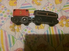 Lot Of 2 Wooden Thomas The Train Cars James's Tender And Donald's Tender