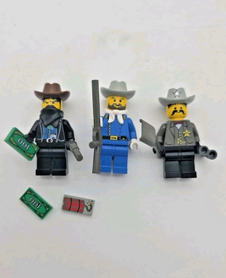 Lego 6712 Western SHERIFF SHOWDOWN Bandit Calvary Colonel Cowboys Minifigure Lot