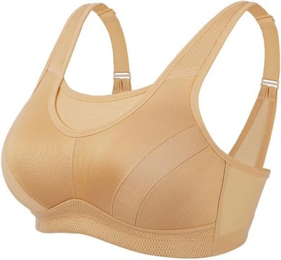 SPORT-BH 105D FÜR DAS TRAINING, STÜTZENDE PASFORM, PLUS SIZE, NUDE