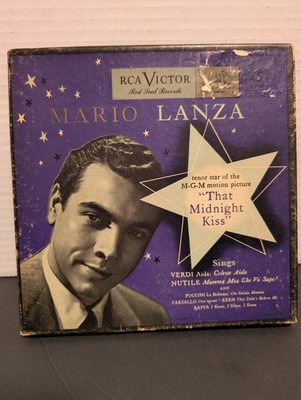 *VG+* That Midnight Kiss RCA Victor Mario Lanza 2 Red Seal Records RARE 45 set