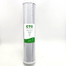 SimPure 5 Micron 20 x 4.5-in CTO Carbon Water Filter Whole House CTO-F20B-5 (1)