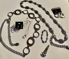 Vintage LOT 80s Silvertone Fashion Medallion 36" 2 BELTS Plus More Lot 7 