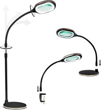 Lightview Pro Magnifying LED Desk Lamp with Flexibility & Durability, 3 in 1 LED
