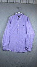 Polo Ralph Lauren Shirt Mens XL Purple Long Sleeve Button Front Classic Fit