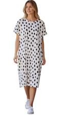 Uniqlo UT Scandinavian Pattern Collection Polka Dot T Shirt Dress Women L