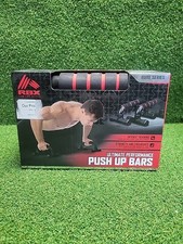 RBX Elite Push Up Bars Foam Grip Exercise Fitness Strength