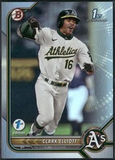 2022 Bowman Draft 1st Edition 1st Bowman Sky Blue Foil Clark Elliott #BD-85