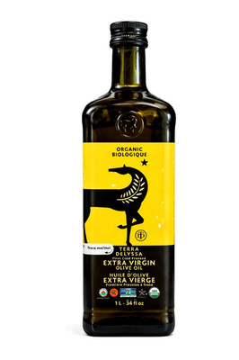 Terra Delyssa Organic EVOO 1L (34oz) First Cold Press Extra Virgin Olive Oil
