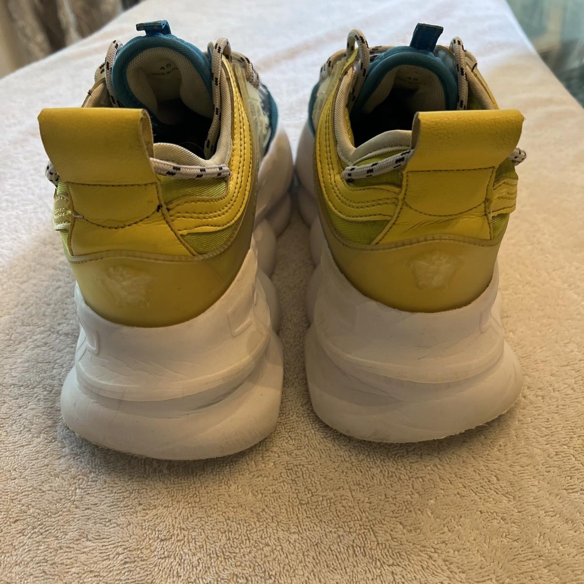 Versace Chain Reaction Sneakers Shoes 100% Authentic Size US 12