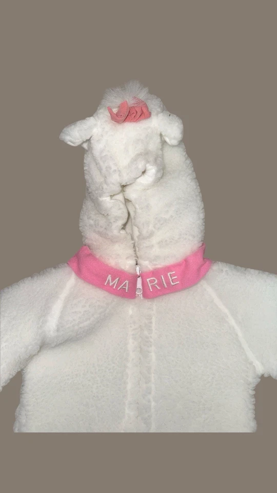 Disney Store Catalog Aristocats Marie White Kitten Cat Halloween Costume Sz6-12m - Image 3 of 4