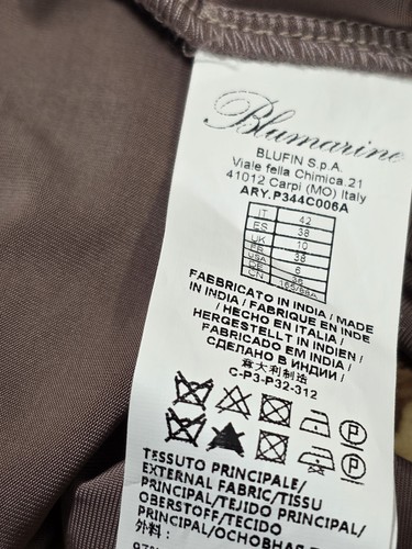 Blumarine Sleeveless Thank Top Blouse Halter Light Brown Size 6 Made in Italy - Bild 12 von 13
