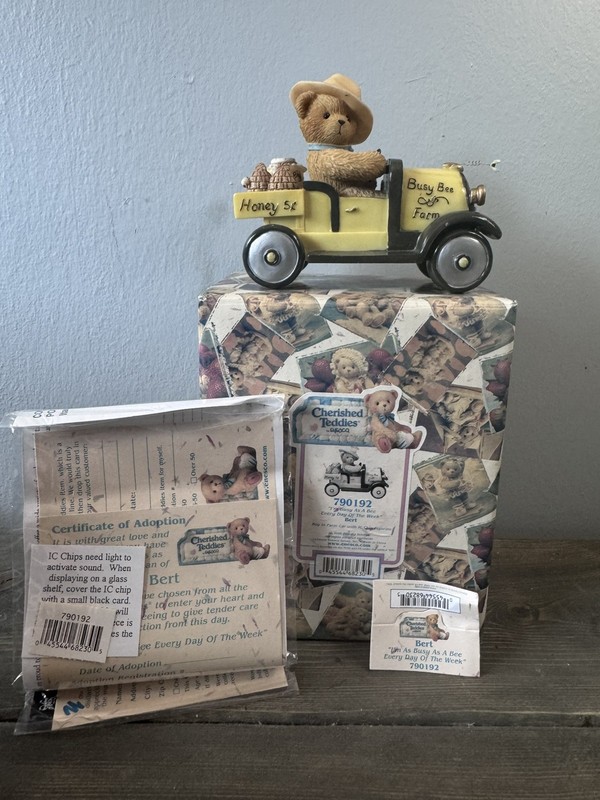 Cherished Teddies-Bert-"I'm Busy As A Bee Every Day Of The week" #790192 READ