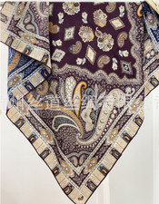 70 Cashmere 30 Silk cashew Print Shawl Scarf Bandana 53'' Neckerchief wrap