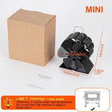 Mini Kaminlüfter Wärmelüfter Heizventilator Holz Brenner Öko-Leise