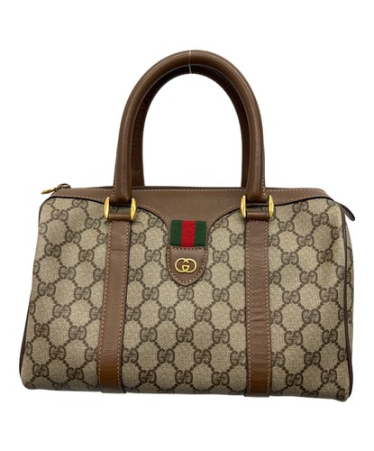 GUCCI Mini Boston bag Beige Sherry Line Handbag 002 615 6838 From Japan