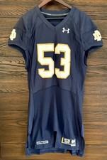 2014 Notre Dame Football Jersey - Team Issued #53 Under Armour