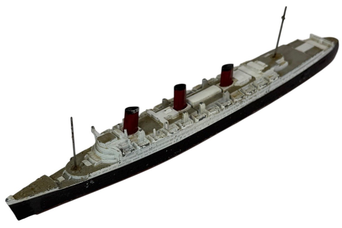 船・ボート Triang MINIC R.M.S. M-703 QUEEN MARY Vintage Triang Minic Queen Mary British 1936 Passenger Ship