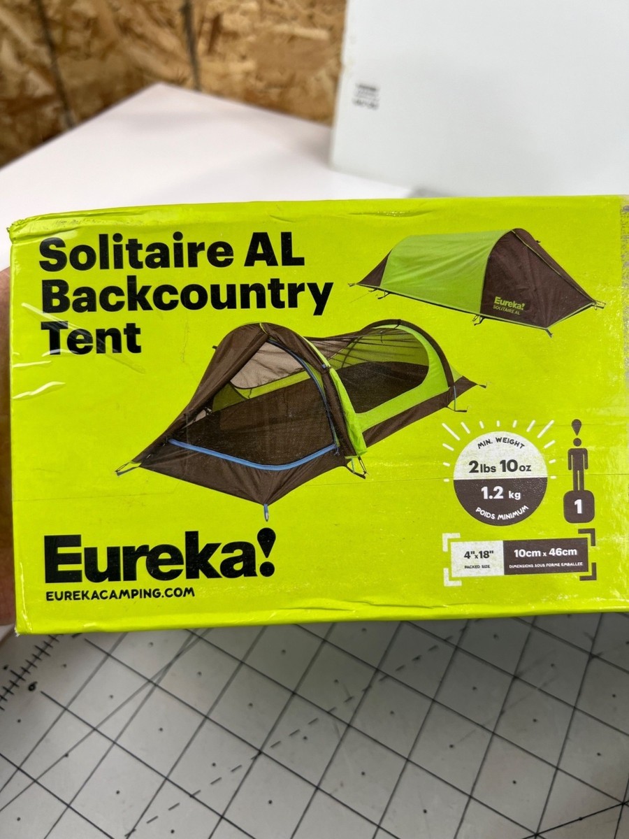 Eureka! Solitaire AL 1-Person Backpacking Tent Green 6in X 6in X