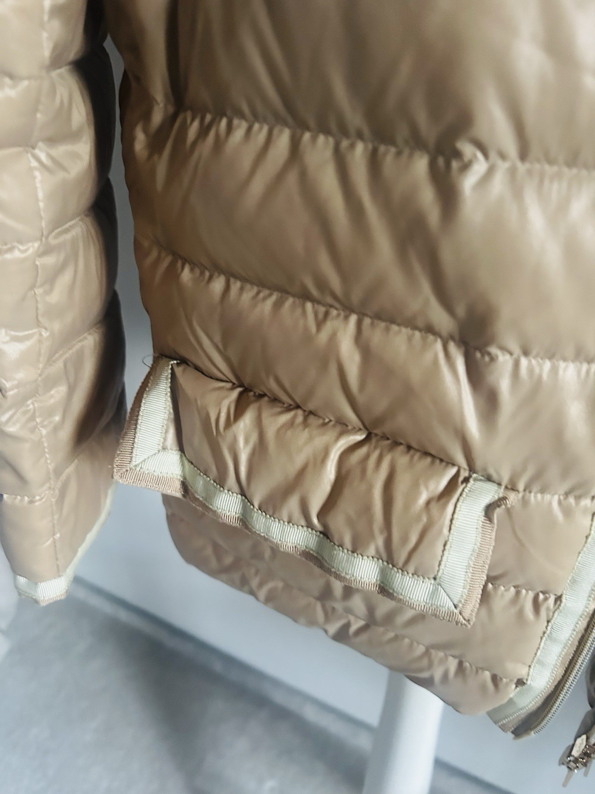 Herno down jacket beige short jacket size 36-38 -… - image 8