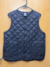 Avia Black Quilted Puffer Vest Women M Lightweight Athletic Layering Sporty