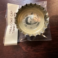 Coca-Cola 1964 Original Bottle Cap Timmy Brown Red White Soda Collectible