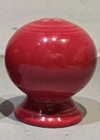 Red Fiestaware Salt Pepper Shaker Round Pedestal Ball Scarlet Replacement Glossy