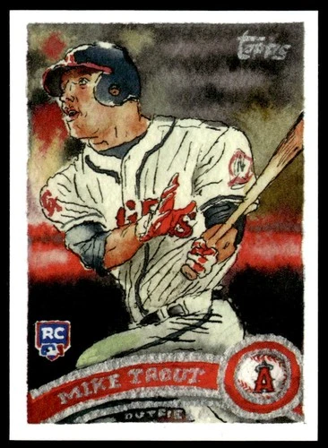 2025 Topps Shoebox Treasures Mike Trout #22 2011 Topps Update Angels