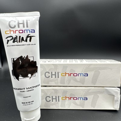 2 Pack Farouk Chi Chroma Paint   Midnight Madness  Semi-Permanent Hair Color