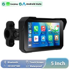 5" Motorcycle Gps Sat Nav Wireless Carplay Android Auto Car Stereo For Motorbike