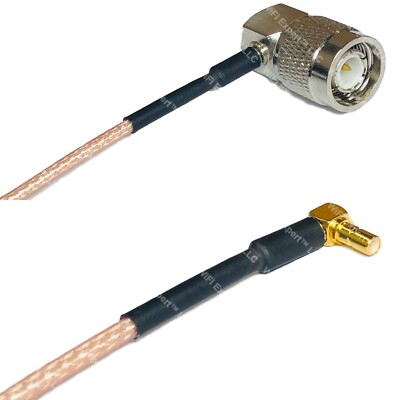 RG316 TNC Male Angle to SSMB Male Angle RF Cable Rapid-SHIP LOT