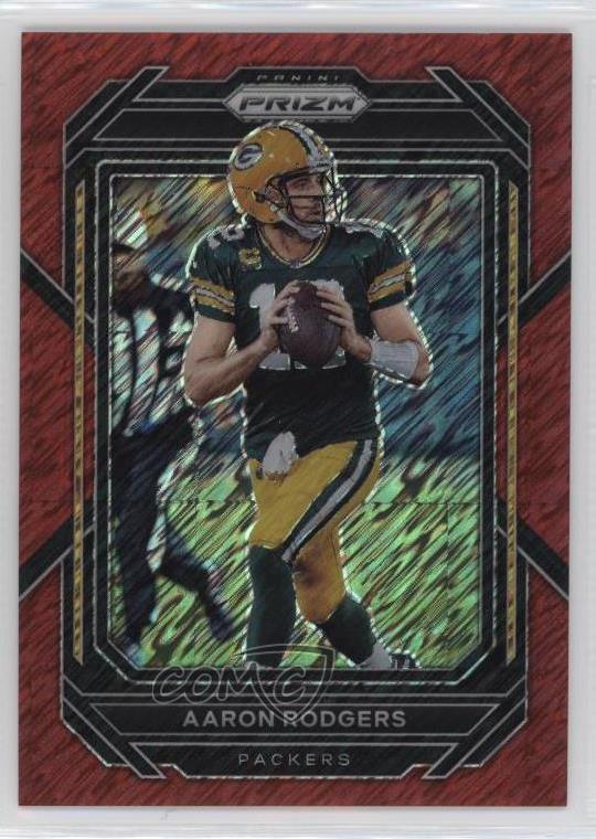 2022 Panini Prizm Red Shimmer Prizm /35 Aaron Rodgers #103