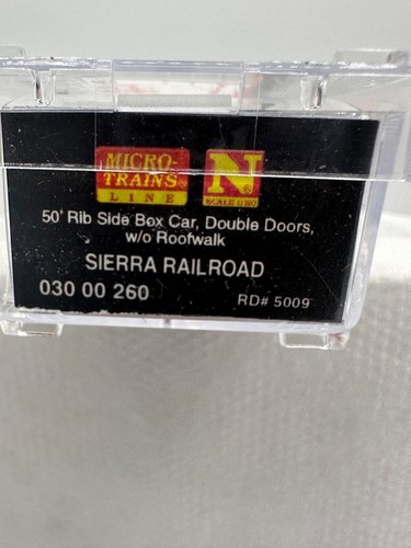Sierra Railrode, vagón de caja lateral acanalado de 50', puertas dobles sin pasarela, Rd# 5009, nuevo en caja | Zustand: New
