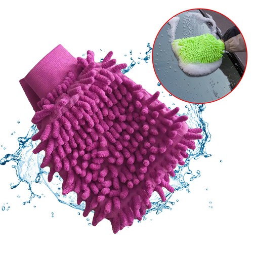 1X Microfibre Glove Car Care Kitchen Household Wash Washing Cleaning Mit Clean - Picture 13 of 14