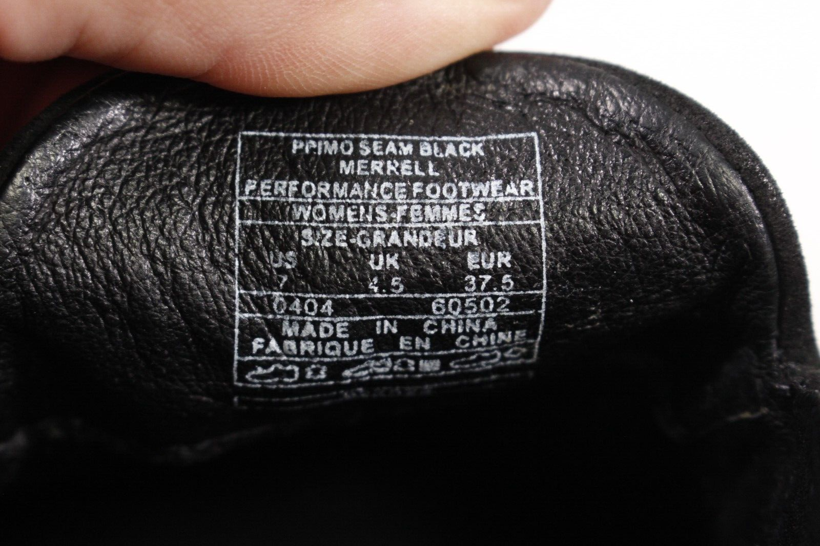 Scarpe Merrell Primo Cuciture Donna Taglia 7 US 37 5 EUR Nero Scamosciato Moc