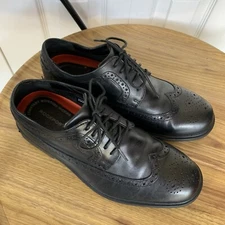 ROCKPORT Hydro-Shield Waterproof Leather Oxfords Men's Size 7.5 W dress black