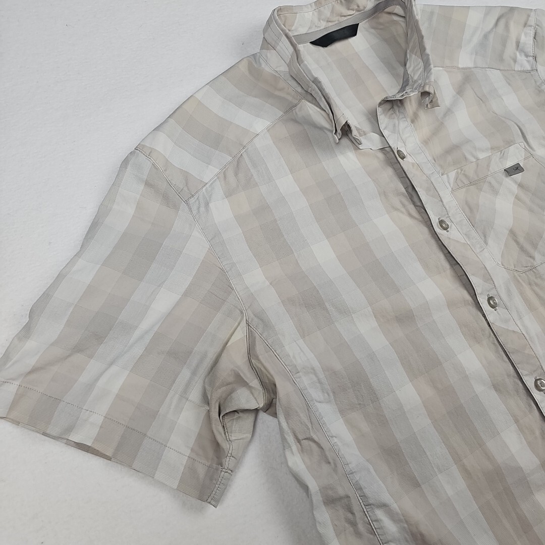 Camicia Arc'teryx da uomo a L a quadri maniche corte bottoni logo esterno casual