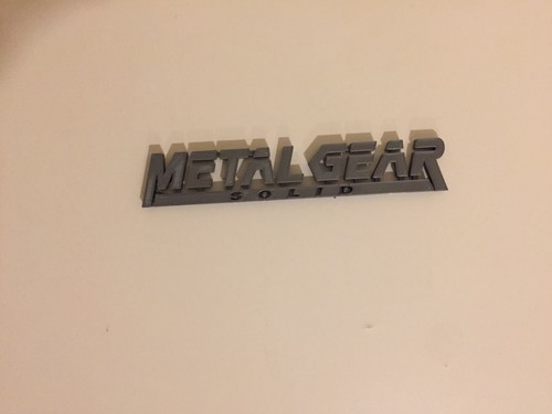 Videogioco logo Metal Gear Solid MGL - testo display da collezione - Foto 5 di 16