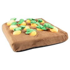 Duvo+ Snackmatte Karottengarten für Hunde 37x37cm Fleece rutschfest