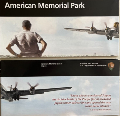 New SAIPAN - AMERICAN MEMORIAL PARK  NATIONAL PARK SERVICE UNIGRID BROCHURE  Map