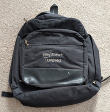 Vintage COMPAQ Canvas Backpack Laptop Bag Leeds CDW @Work Promo Tech Travel