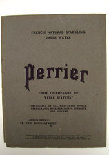 Perrier Water Advert The Champagne Of Table Waters c1904