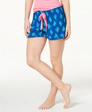 Jenni by Jennifer Moore Printed Ruffle-Trim Boxer Shorts Summer Cactus Size XXL