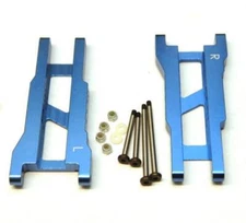 STRC Heavy Duty Rear Suspension Arms Lock-Nut Hinge-Pins Rustler Stampede Blue