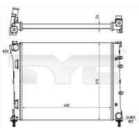 TYC KüHler MotorküHlung FüR Fiat 500 312 1.4 1.3 D Multijet Ford KA RU8