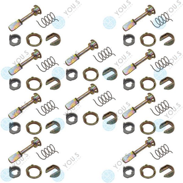 10 Set You.S Reparatur TüRschloss SchließZylinder Vorne Links FüR Vw Passat (3B)-image