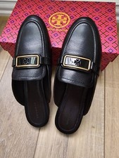 TORY BURCH Georgia Backless Loafer Size 7 Black 298 New 