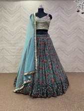 Latest New Heavy Faux Georgette Lehenga Choli With Dupatta For Indian Festival