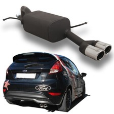 Ulter Sportauspuff Endschalldämpfer 2x70mm Ford Fiesta 1.0 EcoBoost 92kW/125PS
